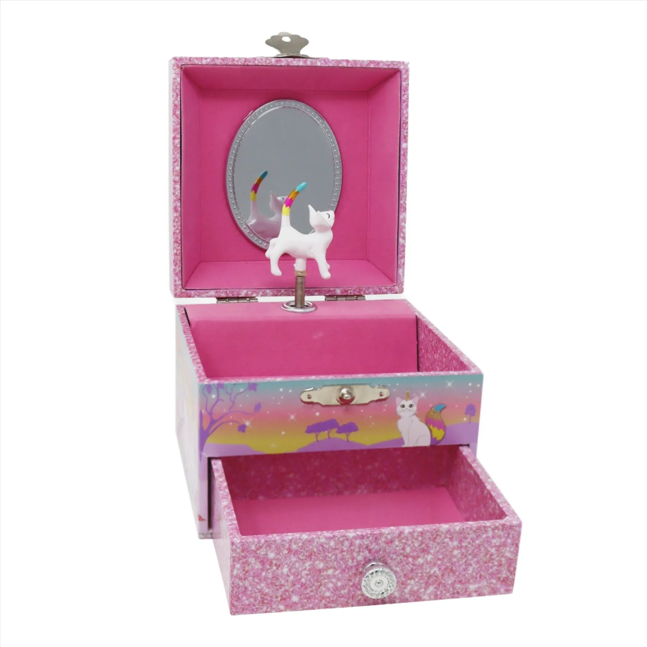 Caticorn Dreams Small Musical Jewellery Box