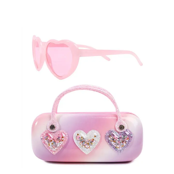 Confetti Hearts Sunglasses and Case