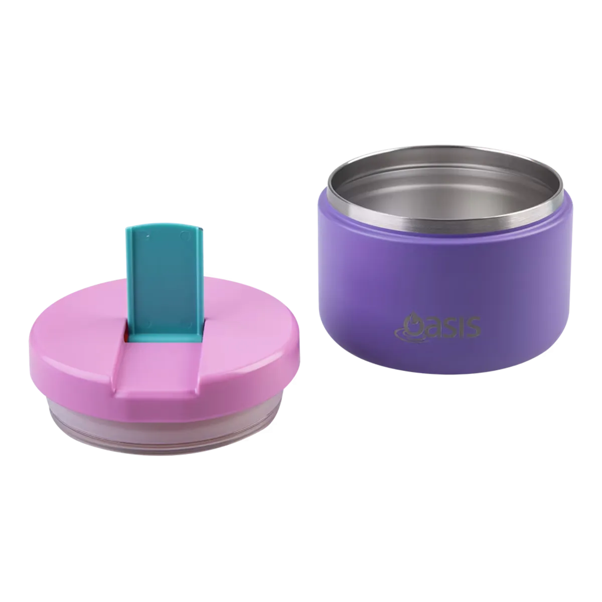 Double Wall Insulated Food Flask 300ml (Mermaid Purple)
