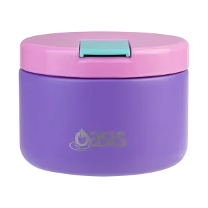 Double Wall Insulated Food Flask 300ml (Mermaid Purple)