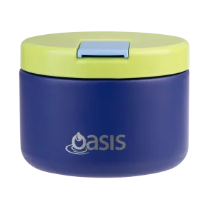 Double Wall Insulated Food Flask 300ml (Peacock Blue)
