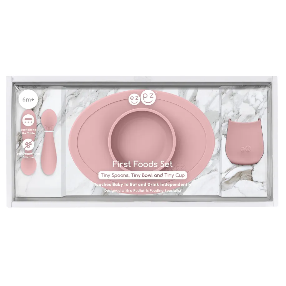 First Foods Set: Tiny Spoons, Tiny Bowl and Tiny Cup