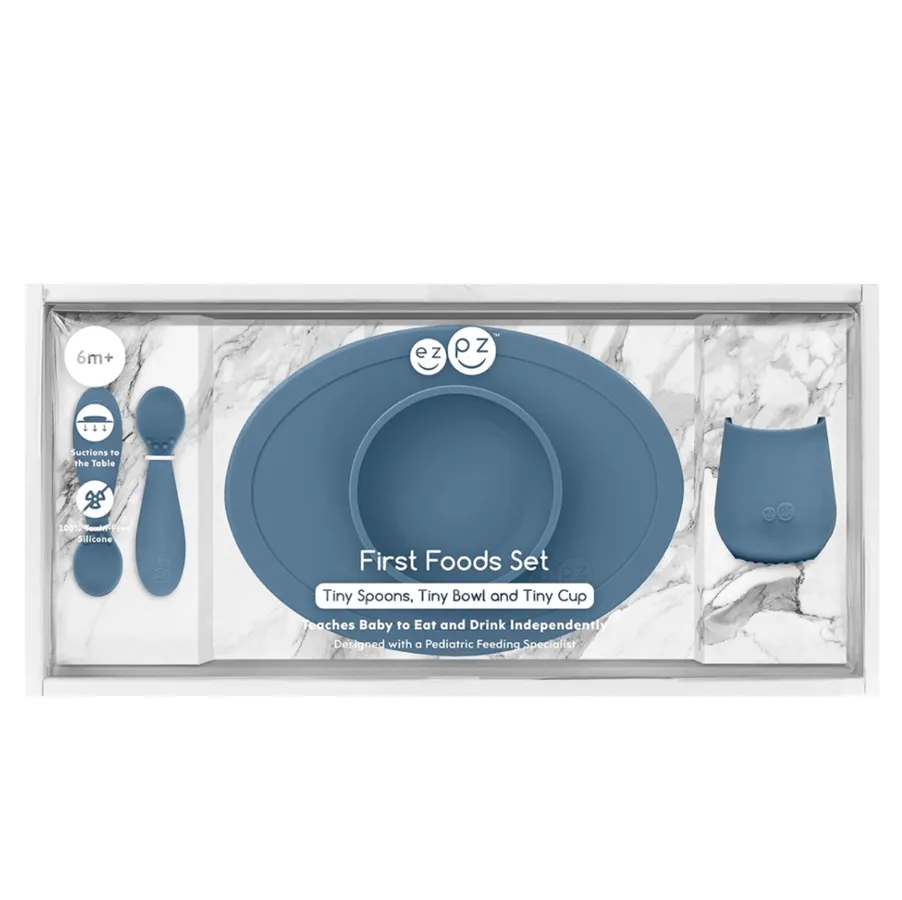 First Foods Set: Tiny Spoons, Tiny Bowl and Tiny Cup