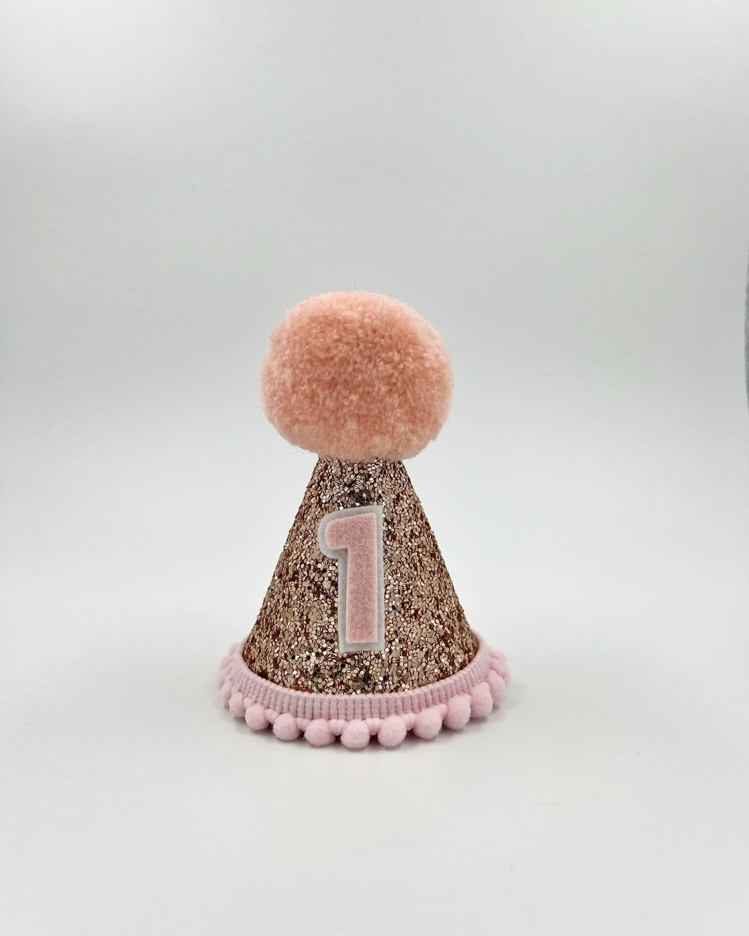 Happy First Birthday Glitter Hat - assorted