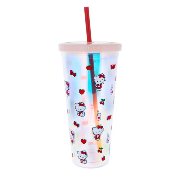 Hello Kitty Pretty in Pink Beaker and Straw