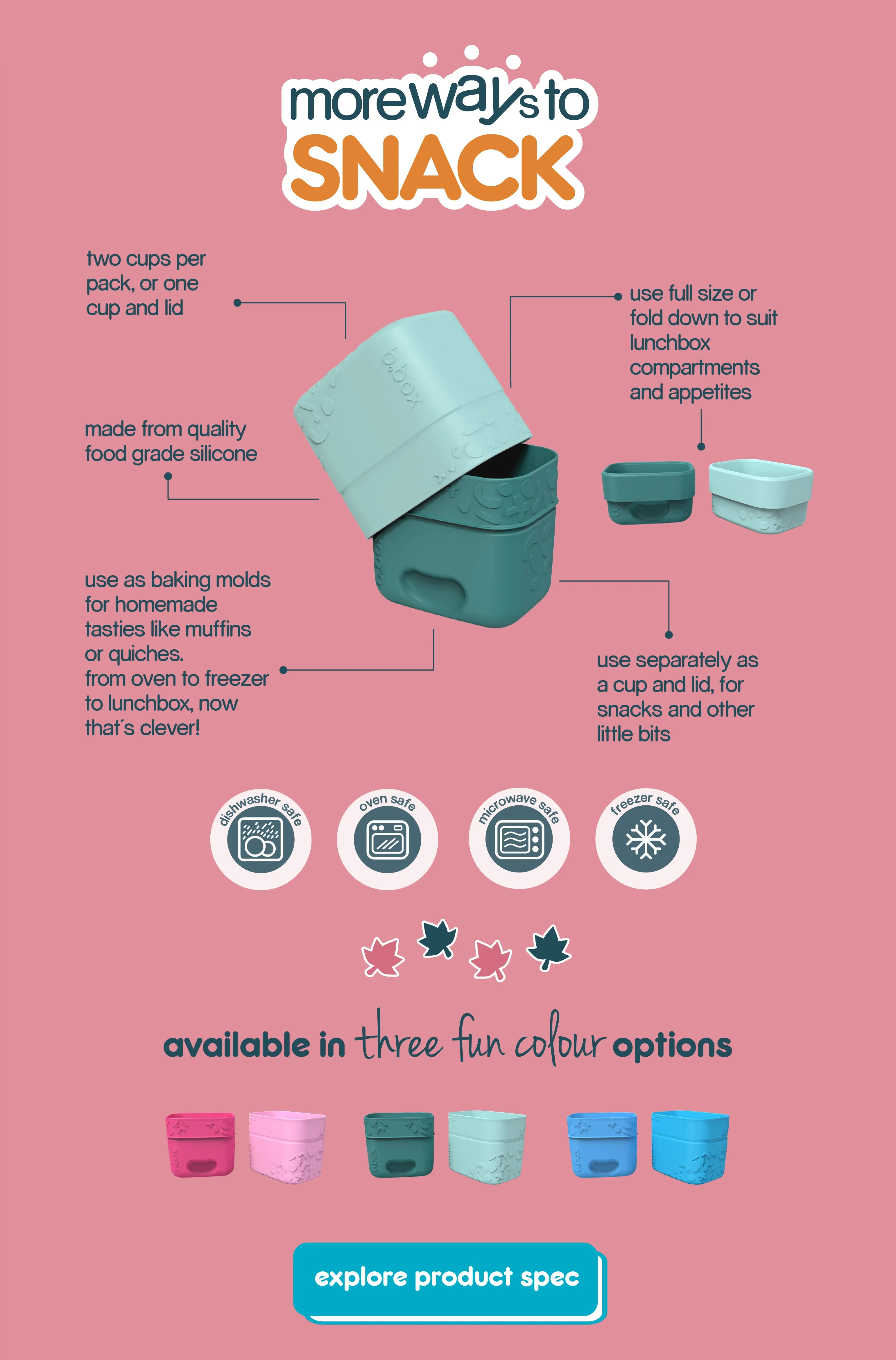 Silicone Snack Cups